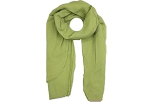 Zwillingsherz Seiden-Tuch für Damen Mädchen Uni Elegantes Accessoire/Baumwolle/Seiden-Schal/Halstuch/Schulter-Tuch oder Umschlagstuch einsetzbar