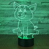 Jinson Well 3D Feuerwehr Auto LED Nachtlicht – 16 Farbwechsel, USB, Tischlampe