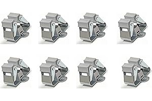 FITOOL Juego de soportes de pared para garaje, para fregonas, escobas, rastrillos, soportes de pared para herramientas, organizador de herramientas de jardín, 8 unidades