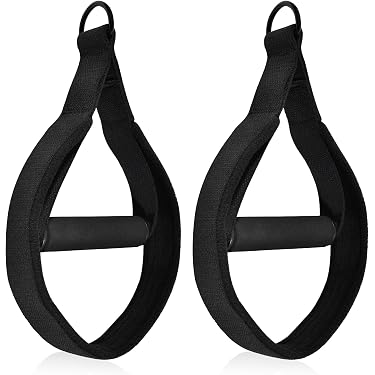 Ensemble De 4 Bretelles Et 4 Poignets Bloque Yogauelle - Sangle De Yoga En Nylon Noir, Réglable, Pour Jeu Érotique - 3