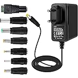 EFISH Alimentatore trasformatore 12V 2A,spina di alimentazione per,telecamera CCTV,router,hub,strisce LED,Telekom,T-Com,Speed