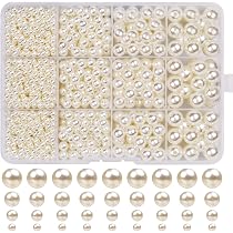 Sourcing Map Halbe Perlen Aus ABS – 5 Mm, Glänzend, 200 Stück Bunt-schwarz, Mit Flachem Rücken Für DIY & Basteln