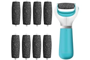 BOTUK 8PCS Durable Replacement Rollers Heads Refills Efficient Foot Care for Scholl Foot File Replacement Rollers Easily Remove Dead Skin Calluses for Men and Women for Pedicure Hard Skin Remover