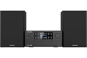 KENWOOD M-925DAB-B - Micro HiFi-System mit DAB+, CD, USB, Bluetooth, 2 x 50 Watt RMS und TFT-Display; Midnight Black