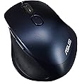 ASUS MW203 Multi-Device Wireless Silent Mouse, 2.4GHz with USB Nano Receiver, 2400 DPI Optical Tracking, 6 Buttons, Compatible with PC/Laptop - Blue (MW203 (Blue))