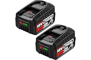 5000mAh Ersatzakku für Bosch Haus und Garten, 2X 18V akku Werkzeuge für Gloria 18V Bosch akku, Kompatibel mit PBA PSB PSR (Inkompatibles Ladegerät: AL18V-44)