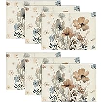Artoid Mode Tafelloper Wilde Inkttekening Bloemen Bladeren Lente