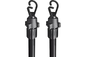 TRADEXONE Heavy Duty Telescopic Washing Line Pole – Extendable Clothes Pole (Up to 2.4m) - Sturdy Outdoor Clothesline Support - Weather-Resistant and Adjustable Washing Line Prop - (2-Pack)