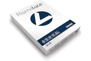 Favini A670123 Rismaluce colore BIANCO Risma 100 cartoncini da 240 gr Formato A3 (29,7x42 cm) Made in Italy