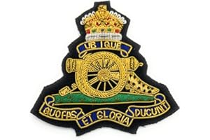 Uniform Store London Badge Royal Artillery Blazer Badge Gold & Silver CR Crown