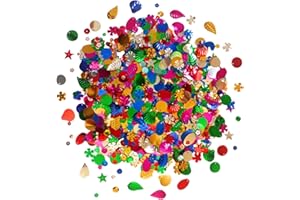 Kids B Crafty - Lots of, Sequins, Sequins for Crafting, Sewing, Mixed Sequins for Crafts. Colours and Sizes Loose - Craft Supplies - Embellishments - Wedding - Schools