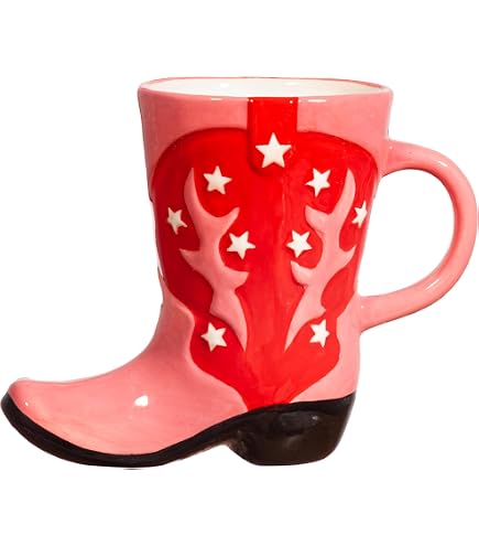 Cowboystiefel-Kaffeetasse – 360 Ml, Keramik, Mit Howdy Aufdruck