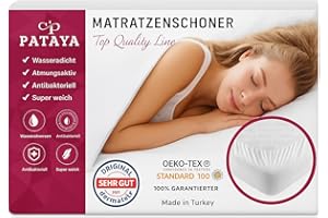 PATAYA Ochraniacz materaca 90 x 190 cm - Alese Matelas, wodoodporna nakładka na materac i materac z nietrzymaniem moczu, ochrona przed wilgocią, mata na nietrzymanie moczu (90x190 cm)