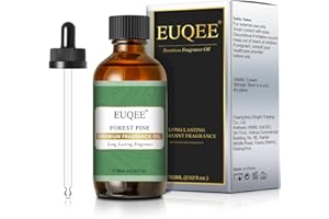 EUQEE Olio Essenziale Pino Forestale 60ml, Oli Essenziali per Diffusori, Olio di Pino Forestale Olio Profumato per Aromaterapia, Candele Fai da De, Relax