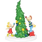 Department 56 Dr. Seuss The Grinch Village Accessories Whoville Noel Ağacı Fig&uuml;r&uuml;, 10 cm, &Ccedil;ok Renkli