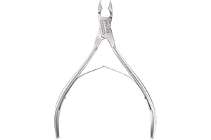 Jestilo Professional Cuticle Nippers Scissors Cutters, Removers Stainless Steel Best Nail Care Tool for Manicure and Pedicure (Silver)