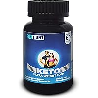 FOX HUNT Advanced Formulated Keto Capsules Ultra Weight Loss/Fat Burner Supplement with (Green Tea + Garcinia + Green Coffee) Extract 800mg (60 Capsules) For Men and Women (Pack of 1)