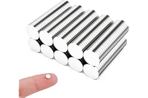 Faburo 250 Pièces Petits Aimants 5mm x 1mm - Ronds Pour Réfrigérateur, Mini Multi-usages, Puissants Pour Tableaux Magnétiques, Images, Science