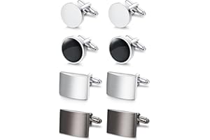 YADOCA 6 par klasycznych spinek do mankietów dla mężczyzn spersonalizowane spinki do mankietów czarne unikalne ślubne biznesowe smoking koszula spinki do mankietów zestaw z pudełkiem prezentowym