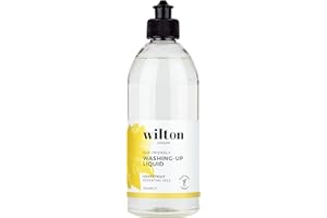 Wilton London Eco-Friendly Washing-Up Liquid - Plant-based and Biodegradable Dishwashing Liquid - Packed with Essential Oils - Fresh and Natural Grapefruit Scent - 500 ml