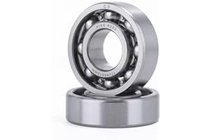 XiKe 2 piezas 6203 C3 Rodamiento de bolas 17x40x12mm Abierto y Acero al Cromo, Para DIY, CNC, Automóvil, Motocicleta, ATV, Transmisión, Motor y más maquinaria.