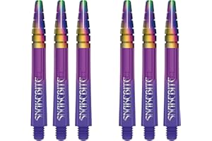 ‎RED DRAGON RED DRAGON Peter Wright Snakebite Nitrotech Violett Ionic Dart-Stiele - 2 Sets pro Packung (insgesamt 6 Stiele)