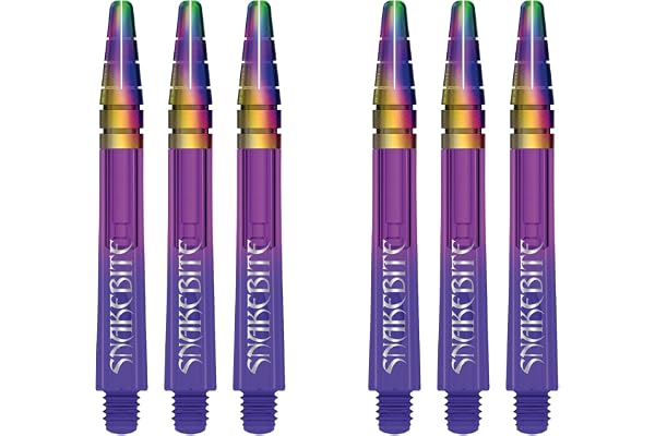 RED DRAGON Peter Wright Snakebite Nitrotech Lot de 2 jeux de fléchettes ioniques Violet Taille M