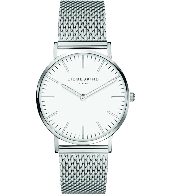 Damen Analog Quarz Armbanduhr mit Edelstahlarmband