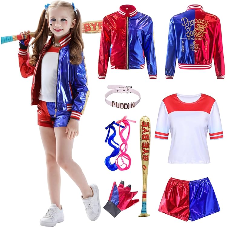 Déguisement Harley Quinn Enfant : Idéal Pour Halloween