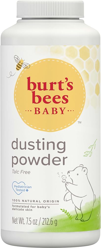 Burt's Bees Bebek Toz Tozu, Güvenli ve Nazik Konfor için Talk İçermez ve Hipoalerjenik,% 100 Doğal Kökenli, Çocuk Doktoru Test Edilmiştir, 8.5 oz