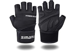 SIMARI Guanti da allenamento da uomo e donna, per sollevamento pesi, con supporto per il polso, per palestra, fitness, allenamento con esercizi di allenamento SMRG902