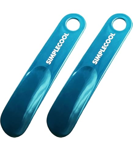 NINEMAX Schoenlepel Metaal Reizen Set, 2 Stuks Roestvrij Staal (19 cm), 1 Mini-Schoenlepel (10 cm), 3 Stukken