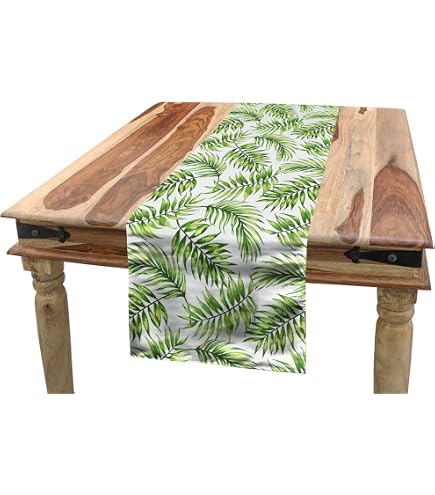 WADORN Tischläufer Mit Mohnblumen-Motiv – 183 Cm Lang, Waschbar, Für Küche & Esstisch (braun)
