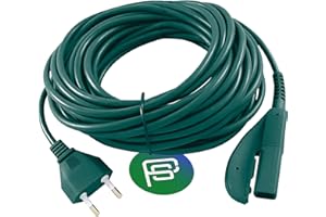 PIESSEONLINE - Cavo di Ricambio per Folletto VK 135/136 – Cavo Alimentazione Aspirapolvere da 10 Metri – Compatibile, Resistente e Facile da Installare con Spina Italiana