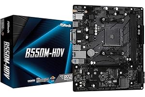 ASROCK B550M-HDV AMD AM4 MATX 2xDDR4 1xM.2 Retail