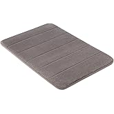 Amazon Basics Alfombra de Baño Antideslizante de Espuma viscoelástica, Alfombrilla de Ducha Ultra Suave, Absorbente, Secado R
