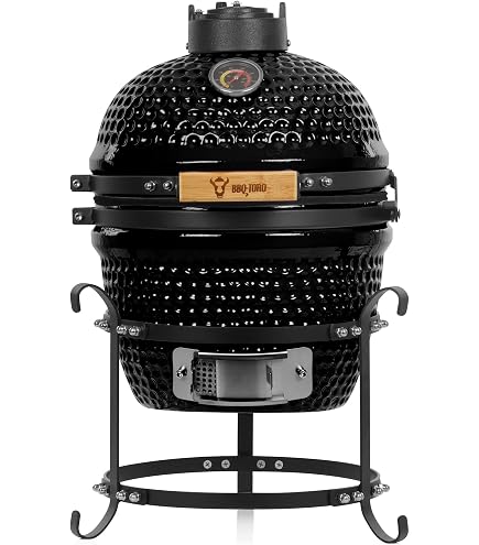 YNNI KAMADO TQ0015RE Keramik-Grill & Smoker | Freistehend, Rot, 14-25 Zoll Verfügbar | Mit 20 Jahren Garantie