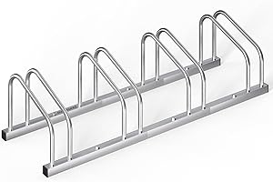 MONZANA® Fahrradständer für 4 Fahrräder Mehrfachständer mit 37 cm Radabstand für 30-65mm Reifenbreite Fahrradhalter Aufstells