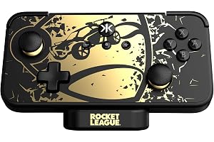 CRKD NEO S - Wireless Collectible Controller for Nintendo Switch OLED, Mobile, PC, Smart TV, Steam Deck OLED, Legion Go, Rog Ally Gaming (Rocket League Gold Edition with Charging Dock)