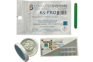 CS Labs K5-PRO lepka pasta termiczna do wkładów termicznych, 20 g, kompatybilna z iPhone, Apple iMac, Sony PS4 i PS3, XBOX, Acer Aspire itp