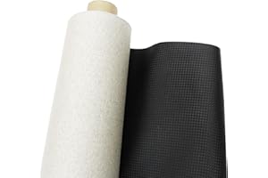econuk - Polipiel para Tapizar Ideal para Manualidades y Bricolage Textura de Cuero (100 cm x 25 cm, Carbono)
