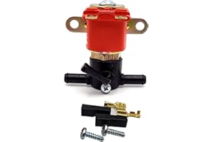 ATIKER Solenoide per benzina, benzina, gasolio, benzina, benzina, gas, valvola di intercettazione, antifurto, 12 V