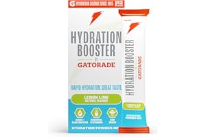 Hydration Booster by Gatorade Carbohydrate-Electrolyte Sachets - Hydration Powder Drink Mix with Carbohydrates, Electrolytes and B Vitamins (12 Servings (Pack of 1), Lemon Lime)
