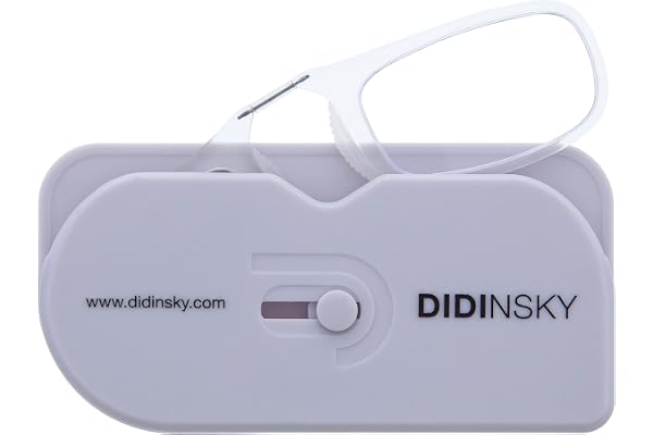 DIDINSKY MOMA Lunettes de Lecture Sans Branches Ultra-Légères 4,8g | Lunettes Presbytie Poche pour Menus Smartphone et Voyage | Anti-Rayures Antireflet | Étui