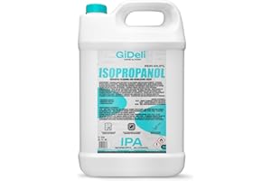 Gideli Alcohol Isopropilico 5l - Isopropanol 99.9% - Isopropyl para limpia contactos electronicos - componentes de impresión 3D, óptica y superficies sensibles
