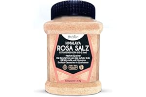 Sal Rosa del Himalaya Herbion De Pakistán - 1,25 kg - Grano Fino, Sin OGM, Sin Químicos, Certificado Vegano-Kosher, Natural