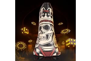 BIG TEETH Golf Club Wood Head covers for Driver/Fairway/Hybrid/Putter 1FH Elastic Closure Black PU Leather Skeleton King