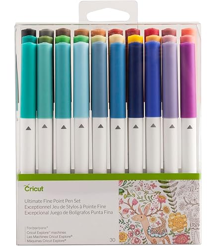 Welebar Penne Gel Glitter Per Cricut - 12 Colori Assortiti, Punta 0,8mm, Compatibili Con Maker 3/Explore/Air 2