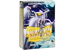 Dragon Shield ART11105 White (60) Matte Japanese Size Sleeves 60pk