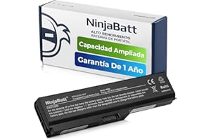 NinjaBatt Batería para Toshiba PA3817U-1BRS L750 L755 A660 C660 L655 L650 L670 C650 P750 L735 PA3817U-1BAS L635 L750D L755D PA3819U-1BRS A665 L775 L655D – Alto Rendimiento [6 Celdas/4400 mAh/48 WH]